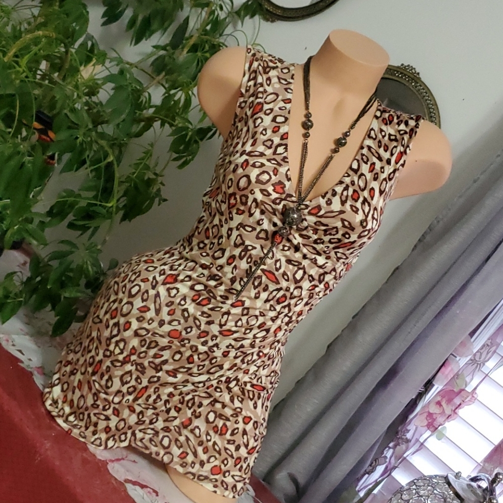 CLEARANCE FINAL PRICE Leopard Style Print Cross Over - Picture 1 of 15